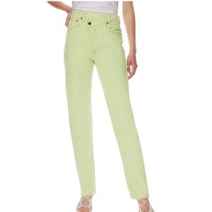 AGOLDE Criss-Cross Straight-Leg Jeans